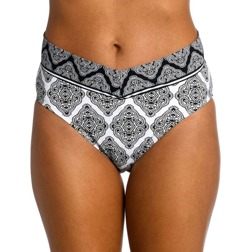 La Blanca Women's Oasis Tile V-Front Bikini Bottoms